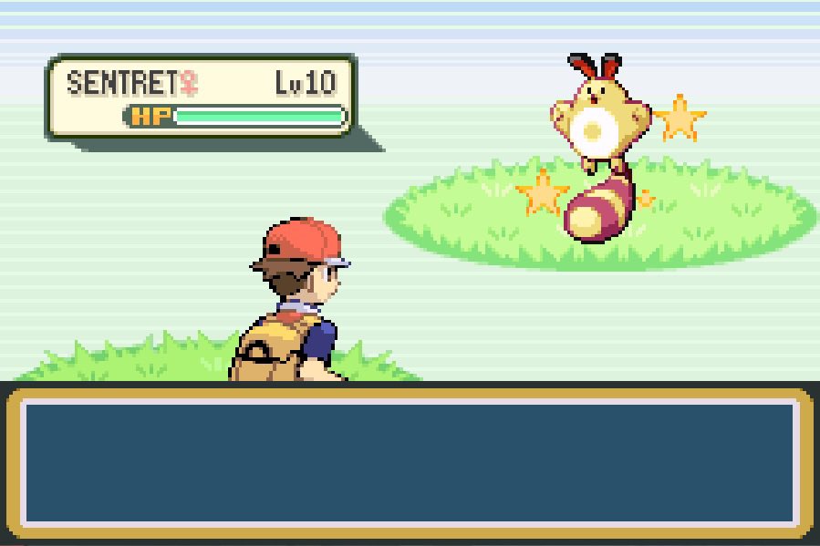shiny sentret in firered！so cuuuute！
