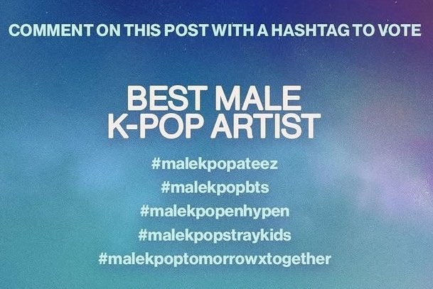 lets not forget to vote for enhypen at the american music awards in the best male kpop artist category everyone !!!  today u can vote up to 60 times on the website and pls dont forget to vote also on ig with the ht #.malekpopenhypen PLEASE VOTE NOW!

website
