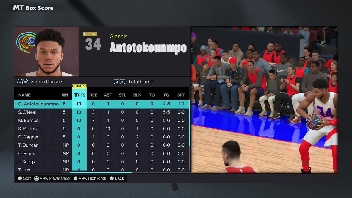 80sBearfan4life's tweet image. Porter Jr. with 10 assists already after one quarter.
#NBA2K26