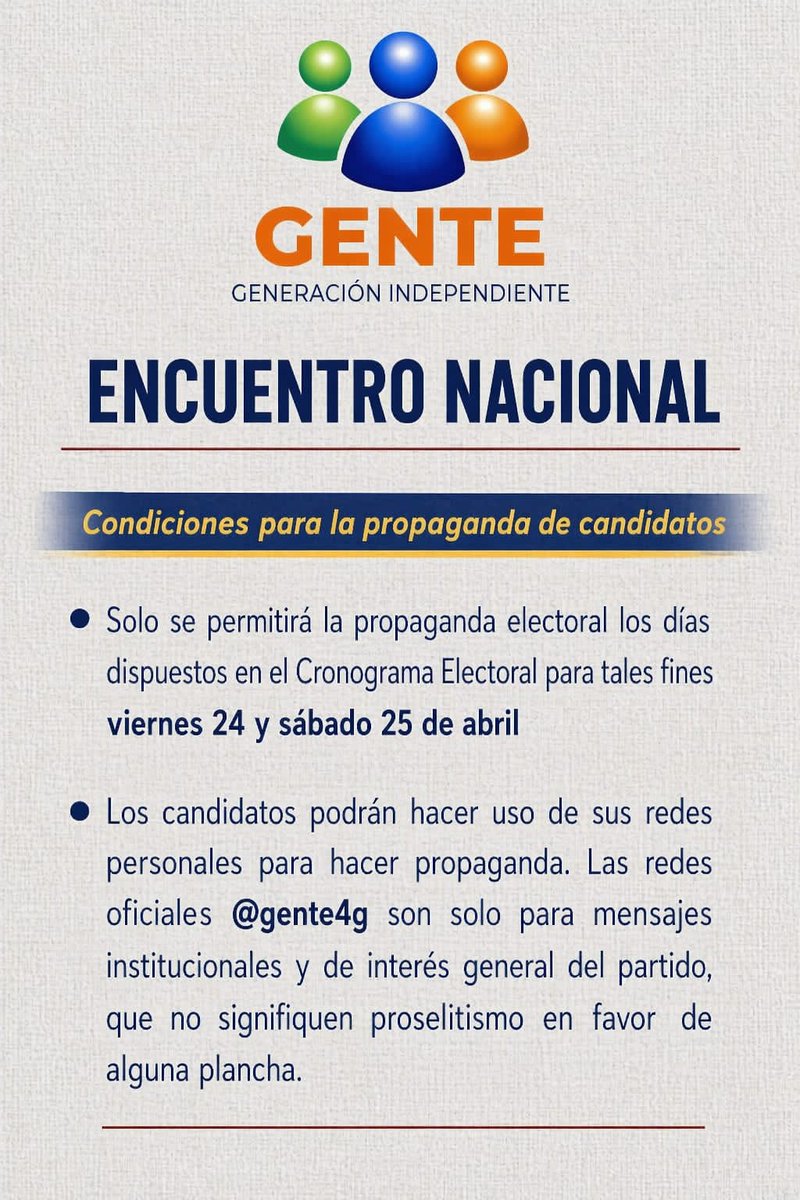 GENTE, Generación Independiente tweet media