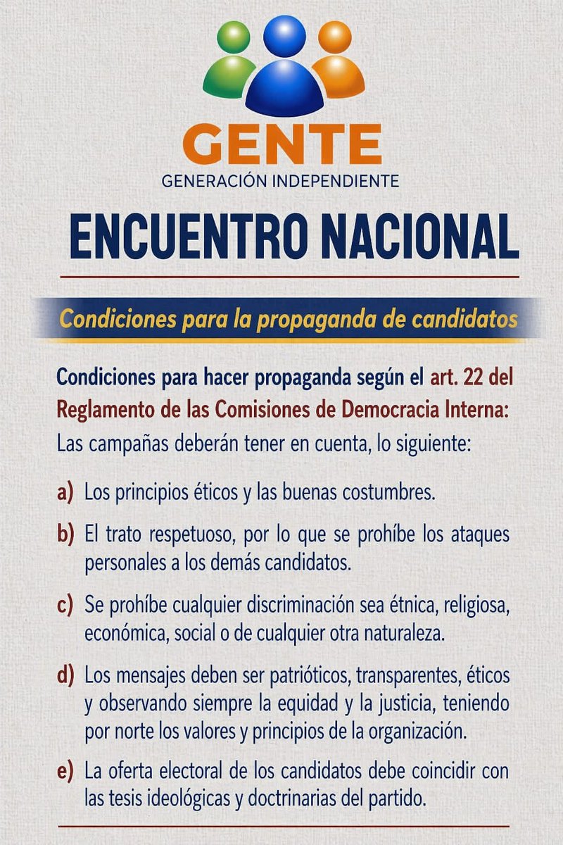 GENTE, Generación Independiente tweet media