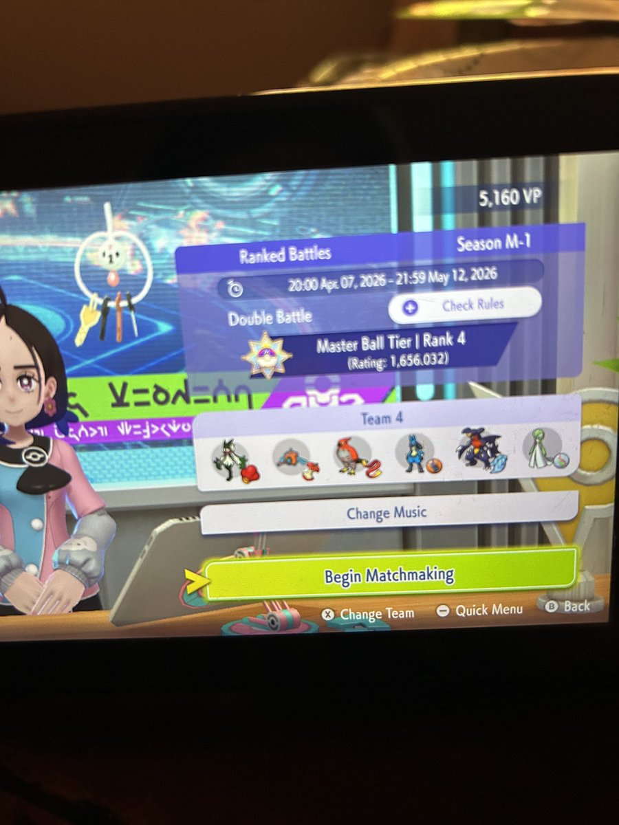 FrogsOnABoat's tweet photo. finally hit master ball tonight :) I got hard stuck ultra ball for awhile but clutched up with this mega gardevoir and mega lucario team I cooked up https://t.co/JhjYCqpWRs