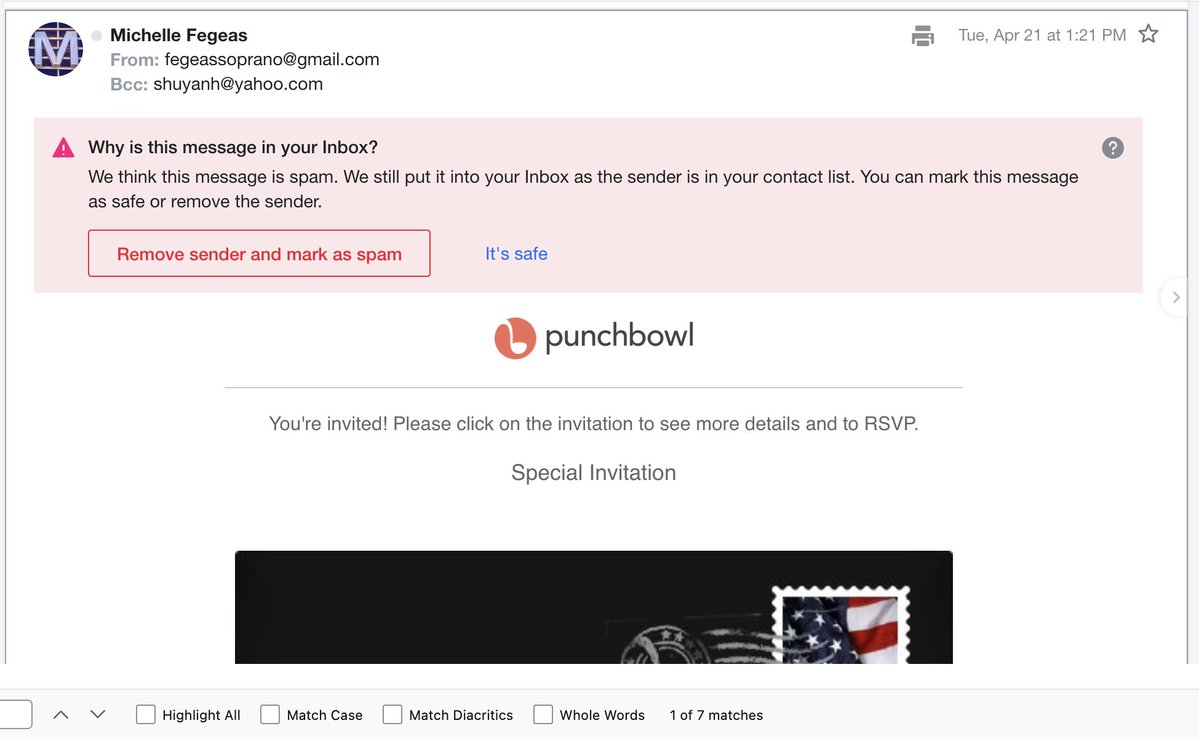 CptHuang's tweet image. #timestamp &amp;amp; #notmyfault - #buildsafety now.

1) emails have NOT been secure since ~2002
2) Michelle knew since 2020 that I was a U.S. Army Whistleblower, with continued retaliation when someone stole my passport info via a fake job ad in 2021.
3) Then @yahoo let through the spam