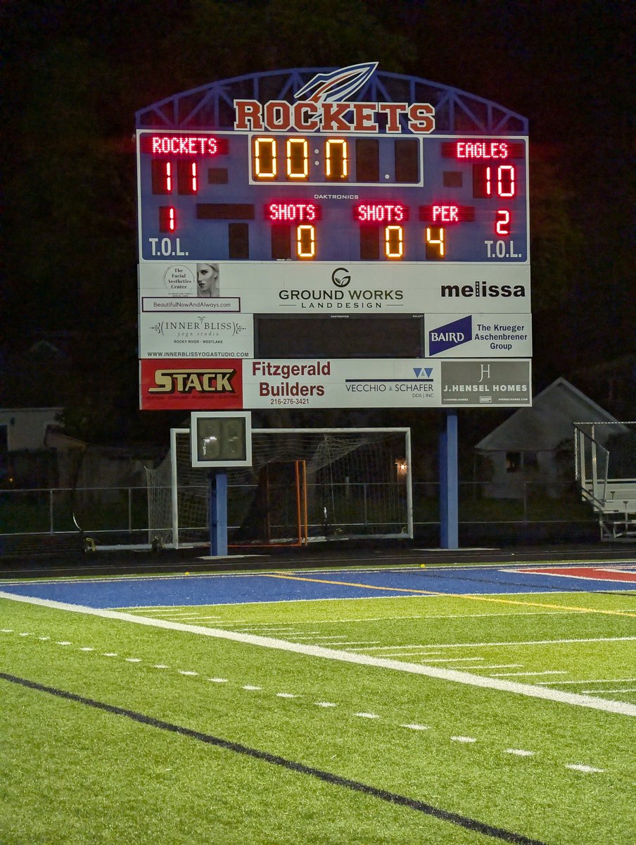 ChrisGrunau's tweet photo. The FINAL from Bay Memorial Stadium
@baygirlslax 11
@AvonLax 10
@SportsKee1 @3StepSports @Maxim_Lacrosse @BayAthletics @avoneagles
#GirlsLacrosse #GLAX #Lacrosse #WomensLacrosse #GrowTheGame #OHSAA #OHSAAGlax #AvonEagles #BayRockets #AvonOhio #BayVillage #AvonAthletics #NortheastOhioSports #KeeOnSports #AVONvsBAY #HighSchoolSports #GirlsLax