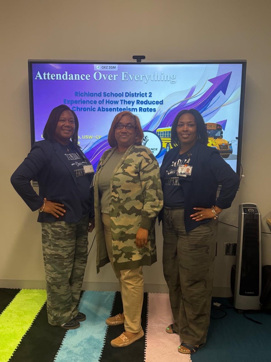 AttendForTWO's tweet photo. We presented to the DoDEA  school teams today about ATTENDANCE. We showed them the fabulous work we do daily with our school teams! https://t.co/ThgfNaaIQt