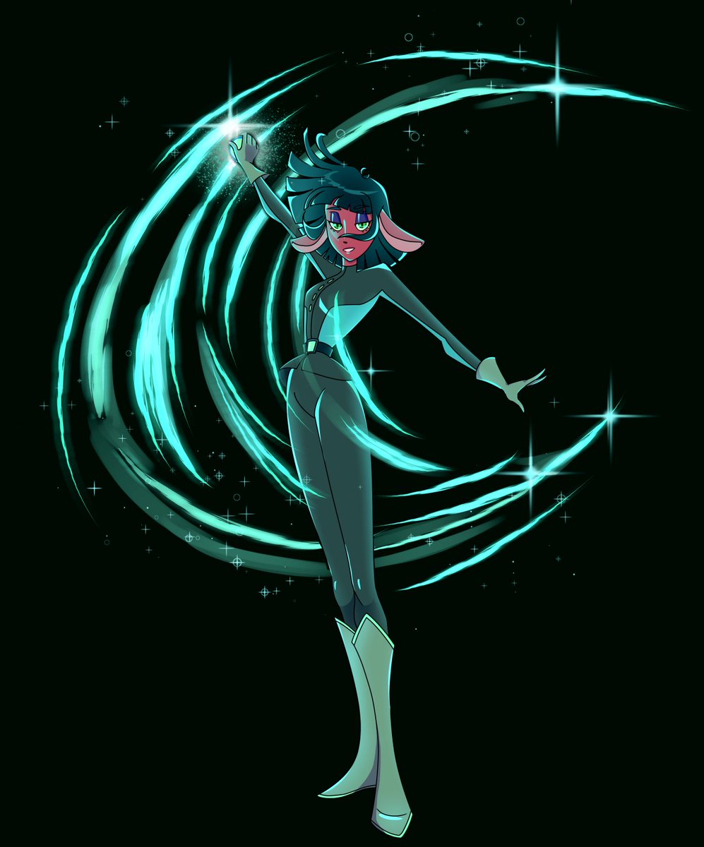 reevehs's tweet photo. from a scrapped character design project I was working on 🌟 she was part of my sci-fi magical girl concept work. might revisit it in the future! https://t.co/Bqw9FzPaKz