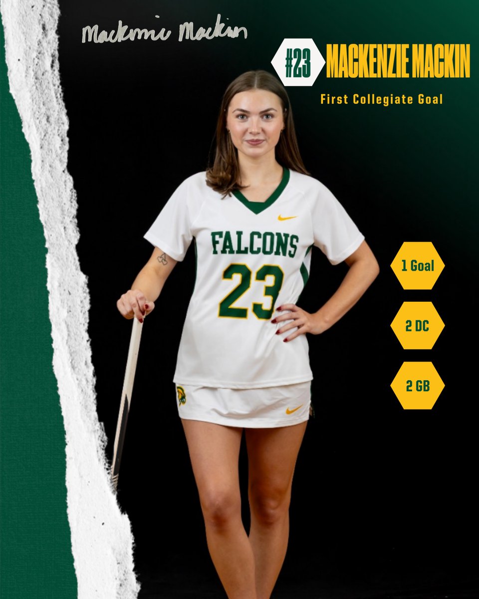 FSU_Falcons's tweet image. 🥍Milestone Alert🥍
Congrats to @fsufalconswlax junior Mackenzie Mackin, who collected her first collegiate goal in the Falcons 20-2 triumph over the Amcats of Anna Maria this evening on senior day.

#FirstCollegiateGoal #FearTheFlock #MilestoneAlert