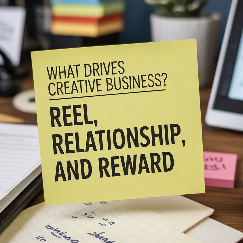 MovieMogulProd's tweet photo. A mentor of ours taught us a simple way to qualify leads in a creative business:

The 3 Rs
Reel. Relationship. Reward.

Before we chase a project, we ask:

Will it improve our Reel?
Will it build the Relationship?
Will it deliver the Reward?

How do you qualify projects? https://t.co/vVRkKLnHmk