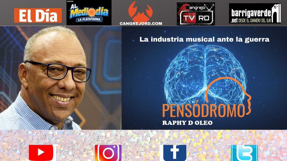 RAPHYDOLEO's tweet photo. EL PENSÓDROMO
Raphy D Oleo
La industria musical ante La Guerra

La industria del espectáculo atraviesa uno de sus momentos más desafiantes en los últimos años, impactada directamente por los problemas sociopolíticos y económicos. https://t.co/wVLV9FbDsp