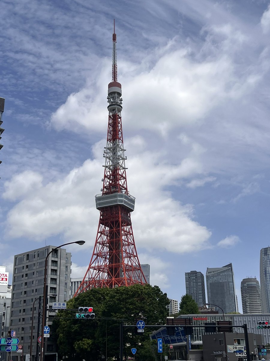 Penguin6301's tweet photo. はい、今月もやって来ました出勤日
今回は毎年度恒例の部門変更（やることも、メンバーも変わらず、部門名が変わり、席替えが発生する）のための引越し作業があるから、出社も仕方なし😩
 #東京タワー https://t.co/6z9YsV4ikc