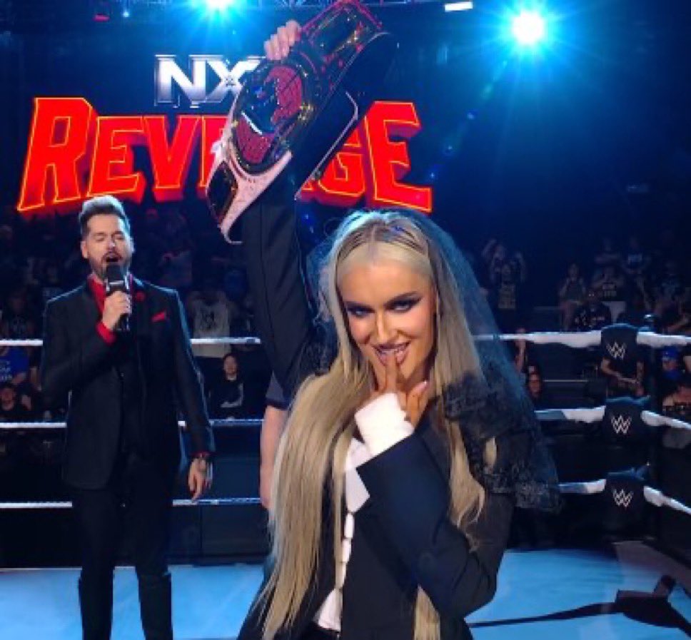 Fightful's tweet image. Will Blake Monroe get called up to the main roster? 

#WWENXT