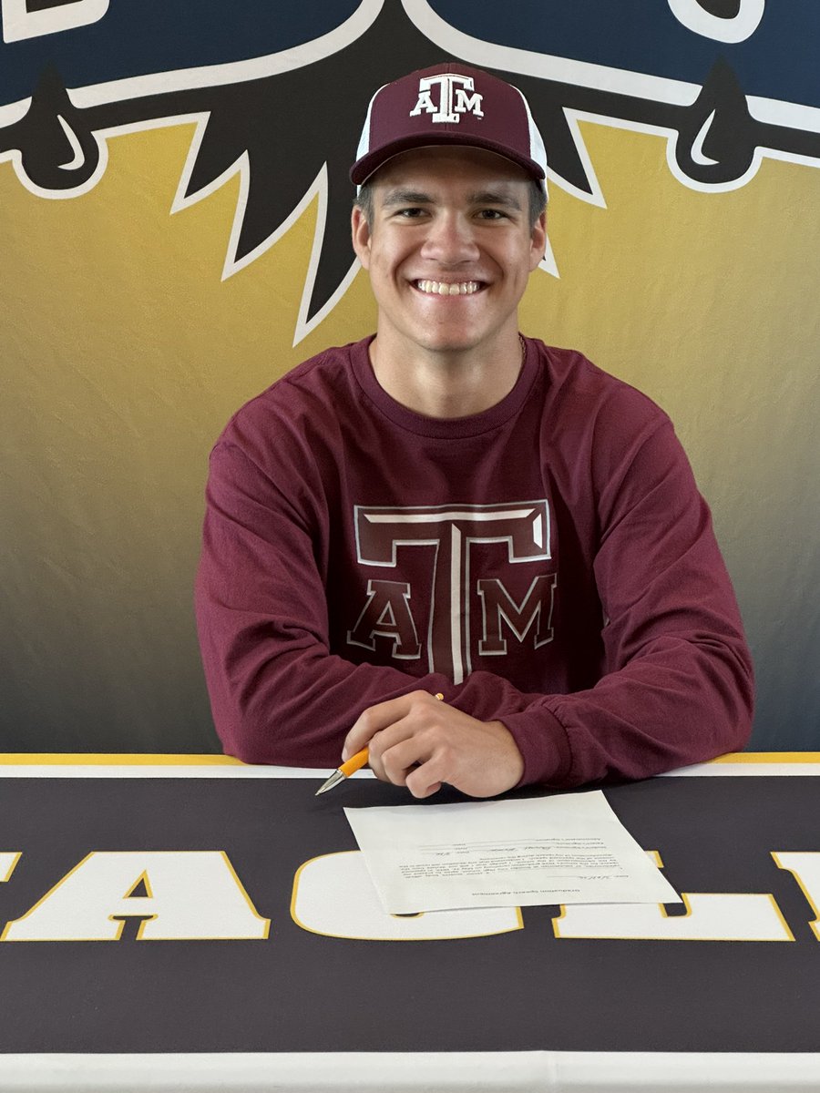boulder_hs's tweet image. Bennet Forney announced his commitment to attend Texas A&amp;amp;M for Chemical Engineering .  Congratulations Bennet! #bchs41 #ClassOf2026