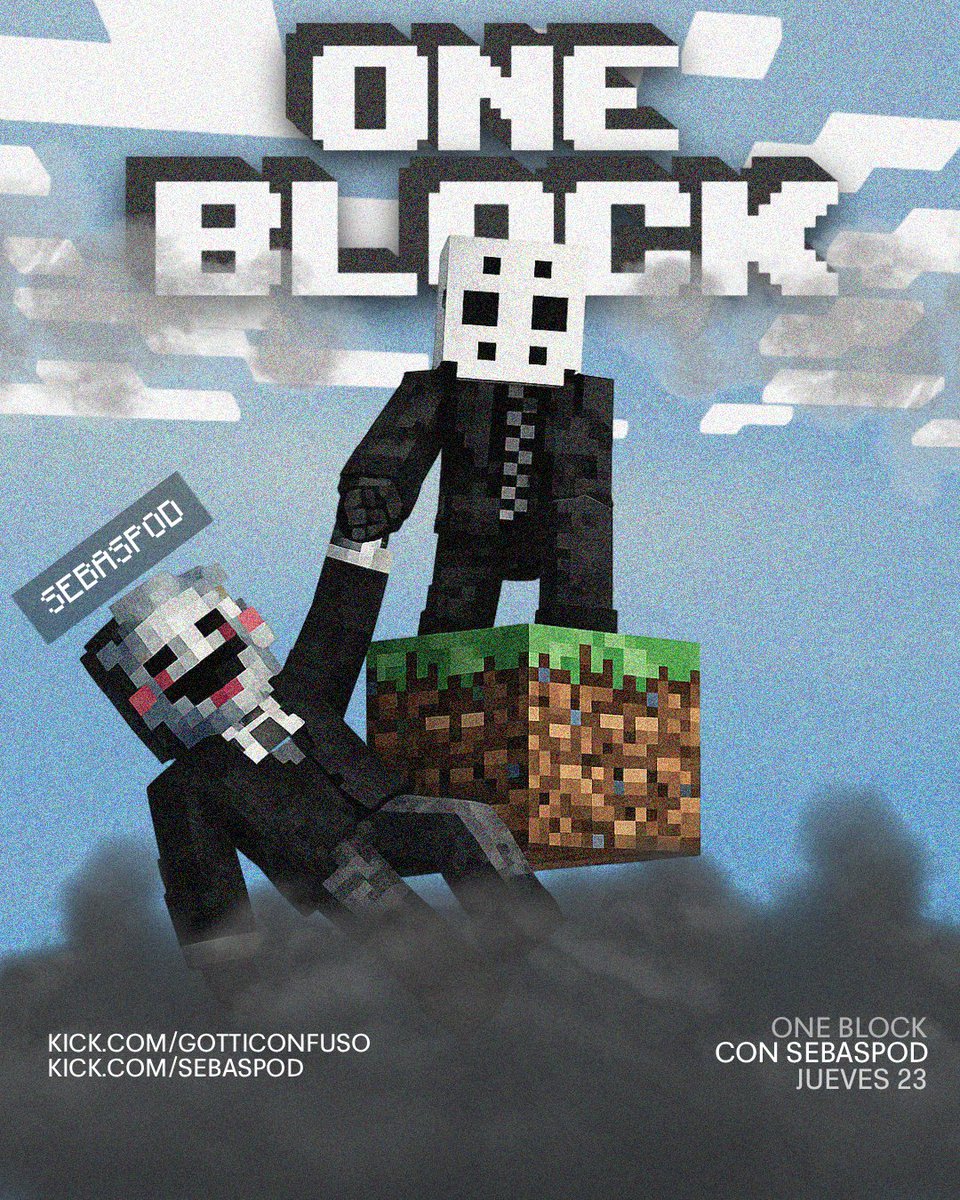 Gotticonfuso's tweet photo. ONE BLOCK CON @sebaspod_ LUEGO DE 1 AÑO VUELVE EL DUO, ESTE JUEVES 23 DE ABRIL https://t.co/Rtba12ywjD