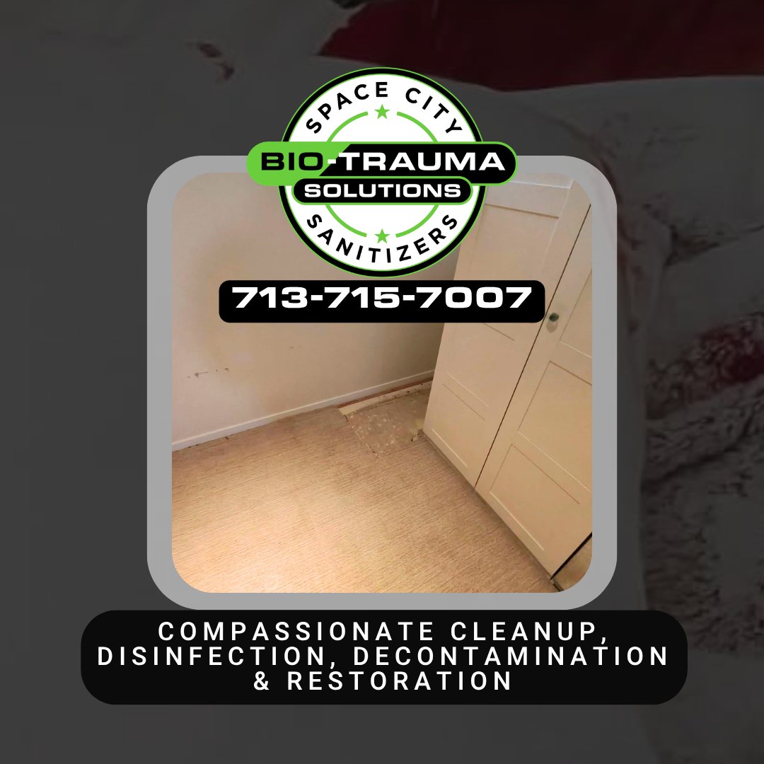 SCSbiotrauma's tweet image. Compassionate Cleanup: Professional biohazard cleanup &amp;amp; restoration.  
💪 Trusted &amp;amp; reliable!  
📞 Call/Text: 713-715-7007  🌐 spacecitysanitizers.com  

#BiohazardCleanup #Disinfection #HoustonTX #EmergencyCleanup #CompassionateCare #SpaceCitySanitizers