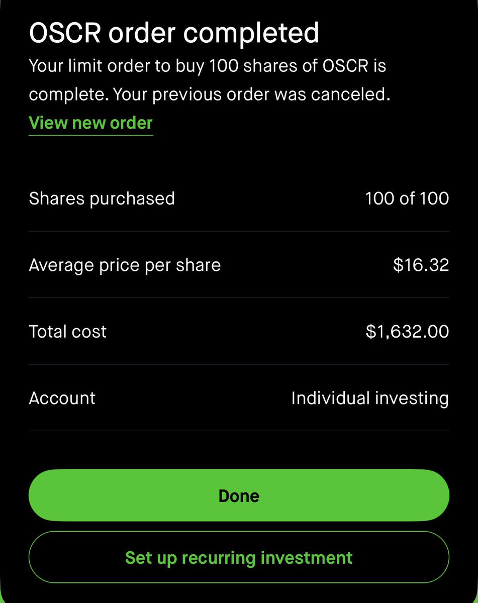 Had to satisfy the urge.

I was on the verge of doing something reckless if I didn’t.

$OSCR