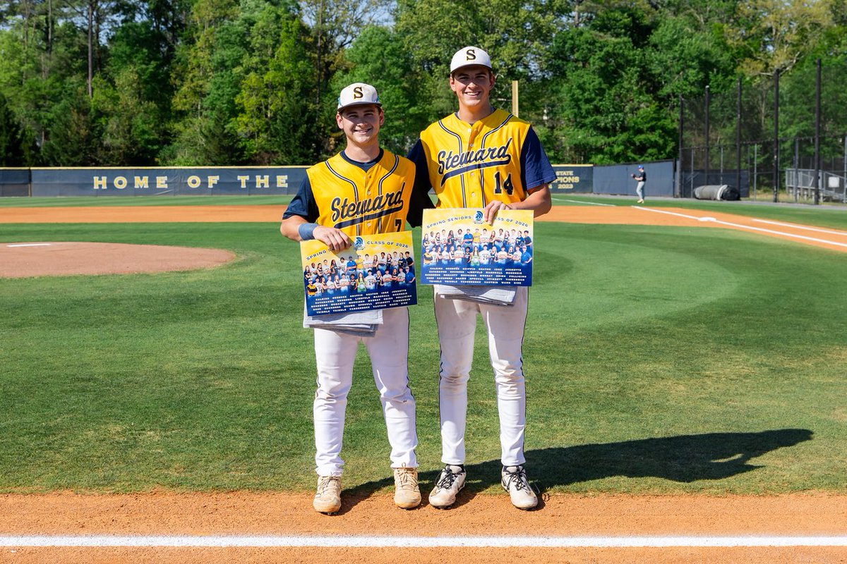 StewardSpartans's tweet photo. 💛Spartan Seniors💛

Congratulations to our Varsity Baseball Seniors! Thank you for all you have done for our program.

⚾️Oliver McGregor
⚾️Tex Stinnett

#GoSpartans #804varsity @henricosports https://t.co/QerYv5AnBK