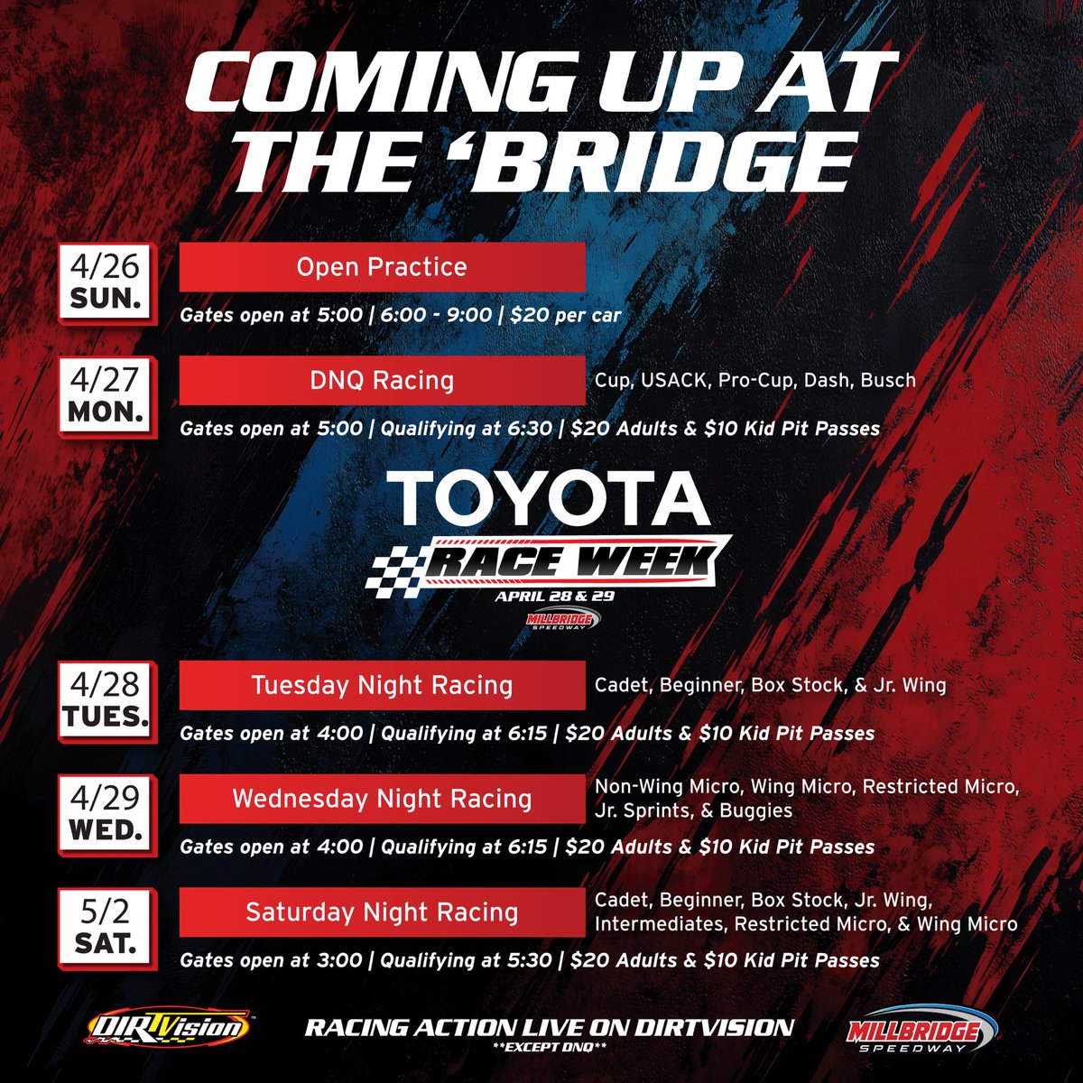 Millbridge Speedway tweet media