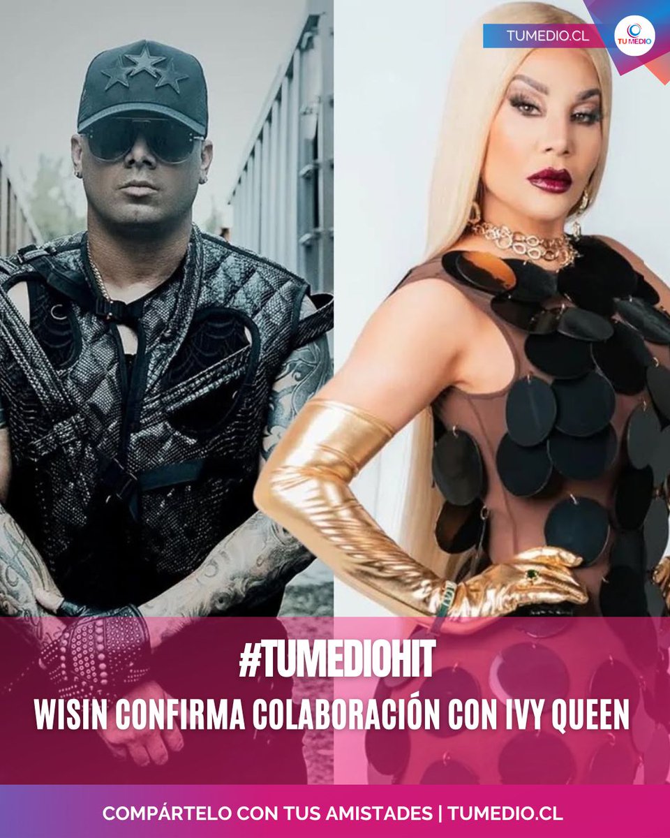 TuMedio's tweet image. 👑 #Wisin revela a #Billboard que se viene colaboración con #IvyQueen 😱💥 

Reggaetón del bueno en camino con dos leyendas del género 💫🎶 ¿Listxs para este junte histórico? 

#Musica #Urbano #Estrenos