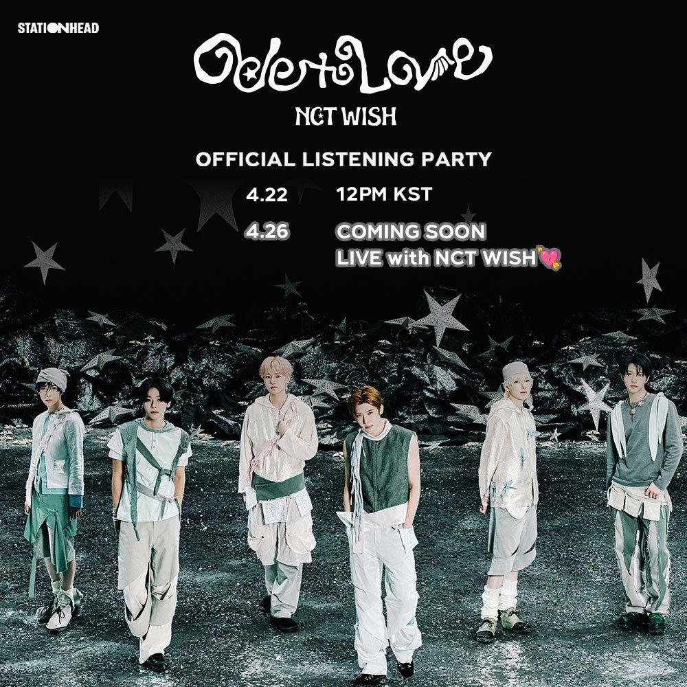📆ตารางงานน้องวิช🌠
✰วันพุธที่ 22 เมษายน 2026✰

📻 Stationhead #OdetoLove Listening party 
⏰10:00 น.
🔗stationhead.live/nctwishofficial

📺#เรียว  🦭 SNAP Cuteness What an Idol
⏰17:00 น.
🔗youtu.be/lWUkf98U22A?si…

🎬Pre-Record
📍Inkigayo
📍M Countdown

#NCTWISH
#NCTWISH_OdetoLove