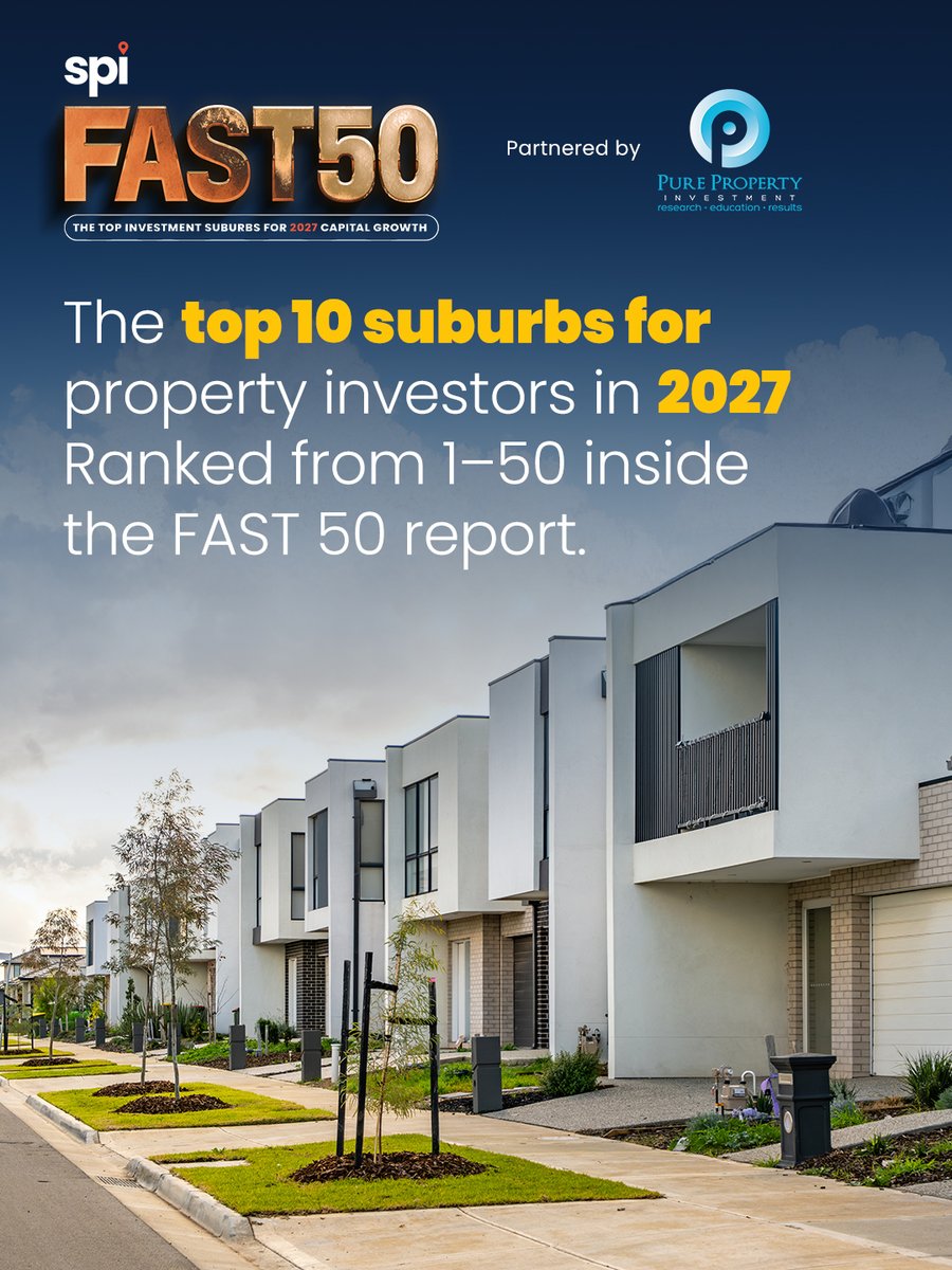 LawyersWeekly's tweet image. Every year, a few suburbs outperform the rest. The problem? Most investors only realise after prices move. We’ve ranked the top 50 suburbs set for growth in the next 12 months. 

View the FAST 50 and get the list here: bit.ly/47mLpY9  

#FAST50 #ebook