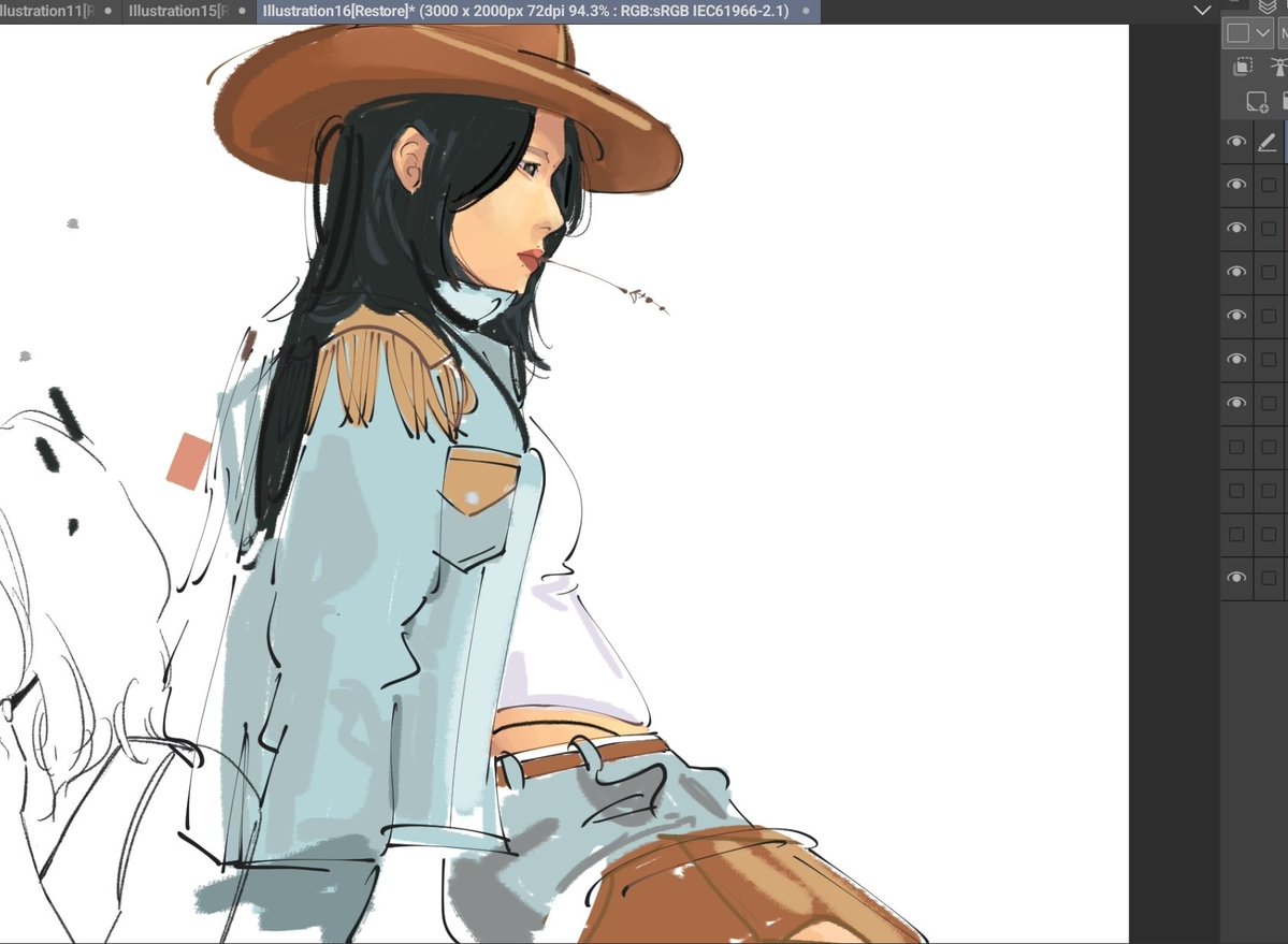 Not my original idea so I will not be using a hashtag... cowgirl mina though !