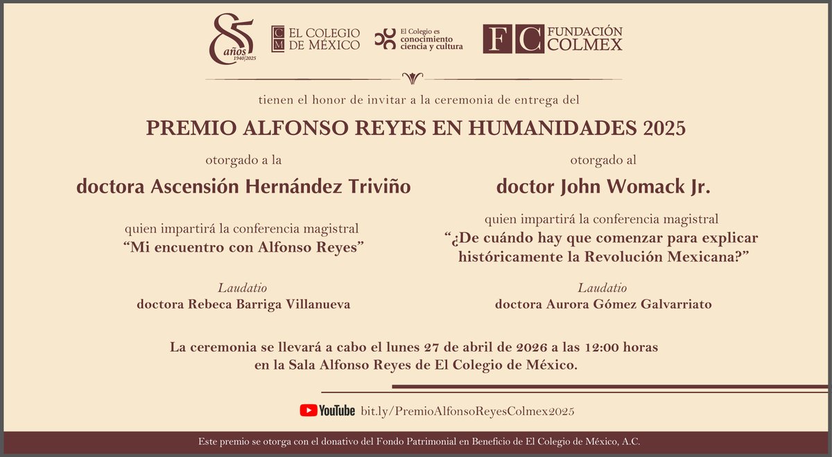 El Colegio de México tweet media