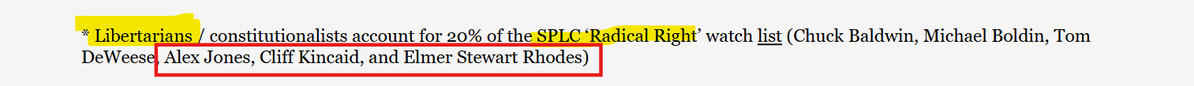 's tweet image. 👀Check this out

SPLC was indicted today for paying members of "radical right" groups, which they claimed to be "fighting",  without disclosing it to their donors.

In 2012 SPLC released a list for "30 New Activists Heading Up the Radical Right"

20% of the people on this list