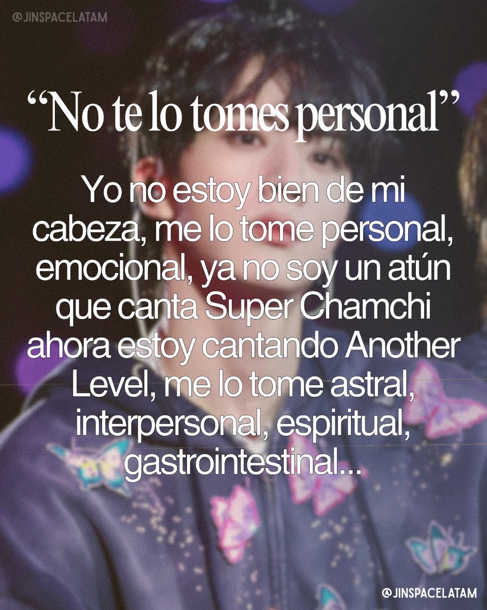 Cuando alguien habla mal de Jin y me dice:

"No te lo tomes personal"

#방탄소년단진 #진 #BTSJIN #JIN