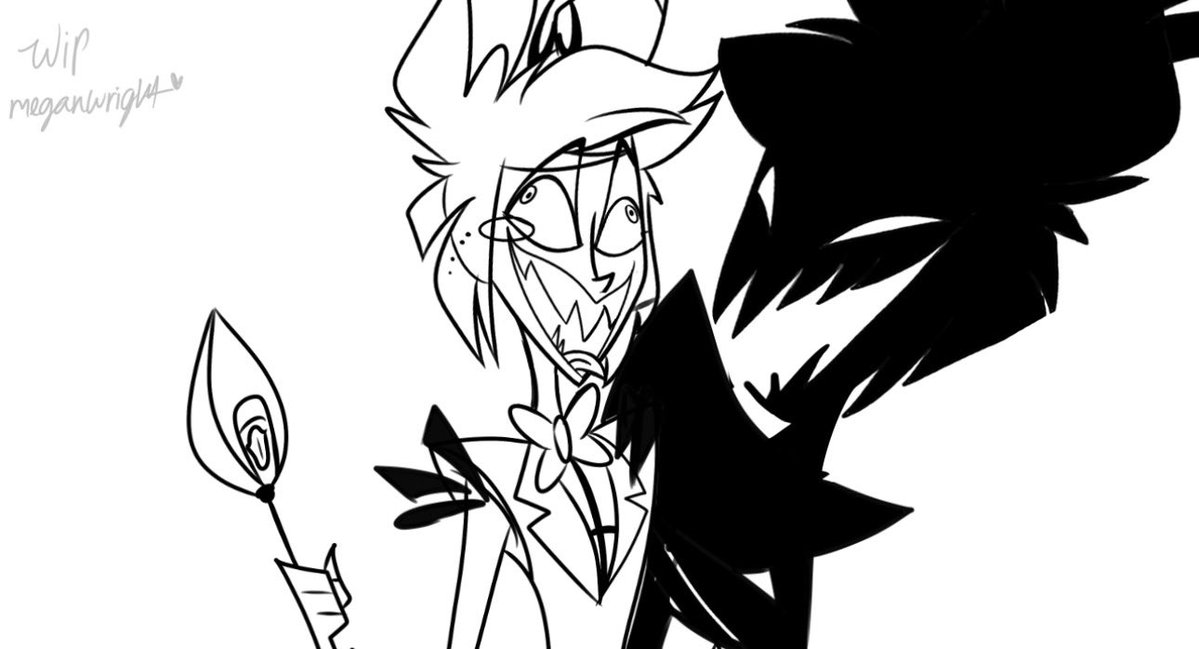 MeganWrigh603's tweet image. *adds to my 59 million wips* 😅 

#hazbinAlastor #HazbinFanart #Alastor #HazbinHotel #alastorcore