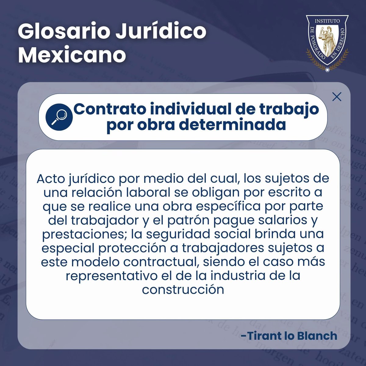 Instituto de Posgrado en Derecho tweet media