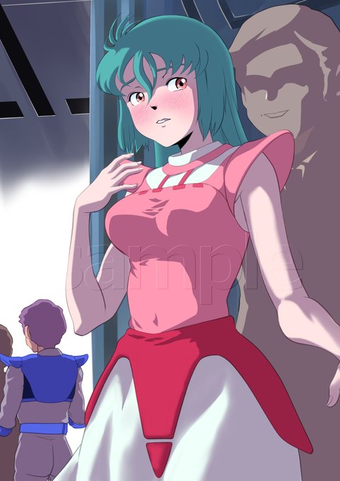 以前に描いたダンバインのシーラ様 思い入れのあるキャラということもあって、「描いても描いてもイメージと違う!」と、調整合わせて5、6回くらい描き直したんですが、そのときの没データが少し残っていたので⋯ #おっぱいのでかい絵を描くのでフォローしてください