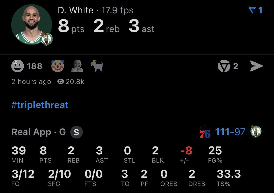 Thank god the masses are seeing that Derrick White fucking sucks