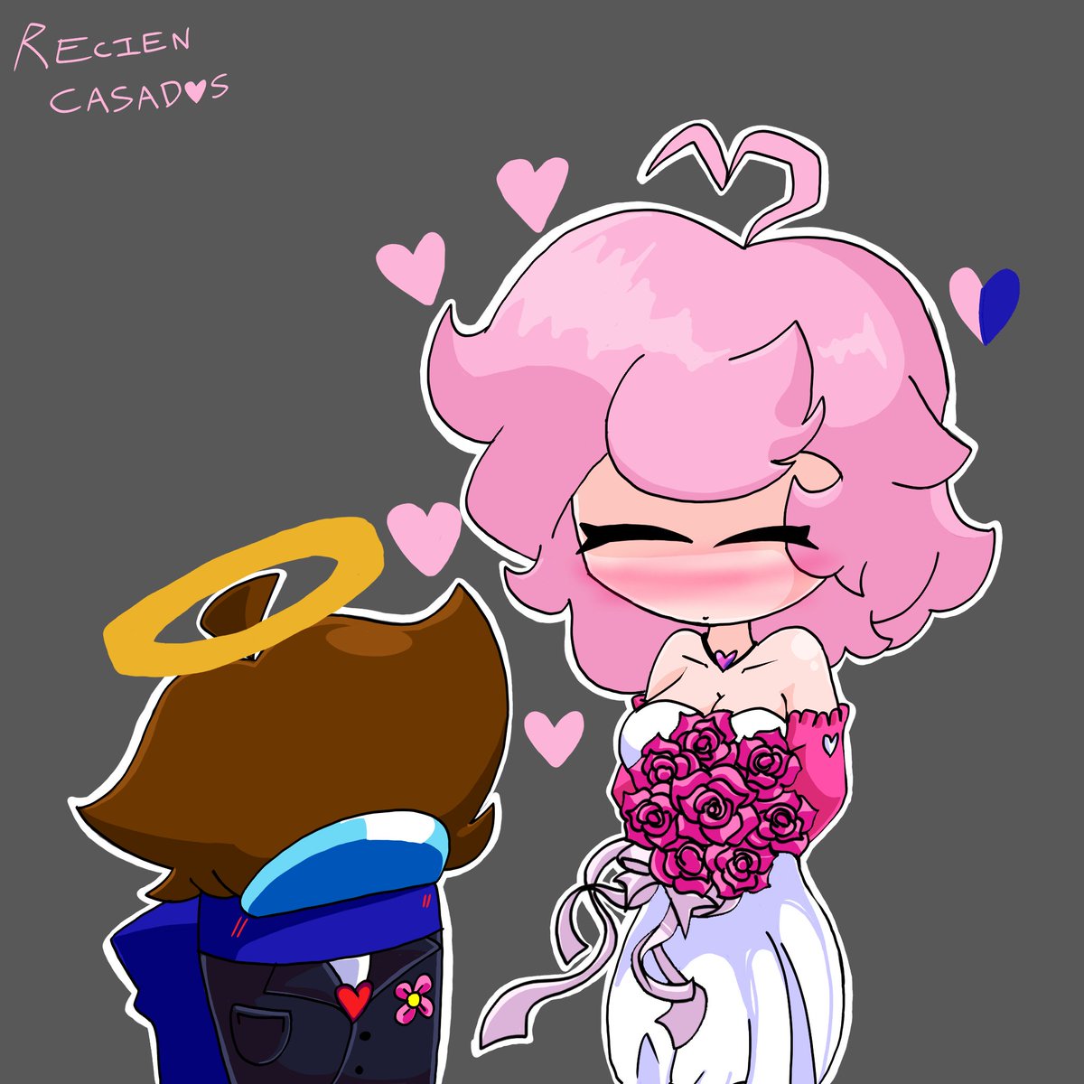 💙💗 
#vsimpostor  #fnf #AmongUs #rhythmicrevolution(NO CANON ⚠️)#vshumanimpostor