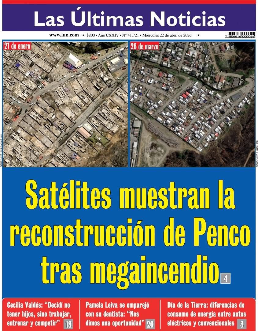 PORTADA MIÉRCOLES 22 DE ABRIL.

MI GOBIERNO!