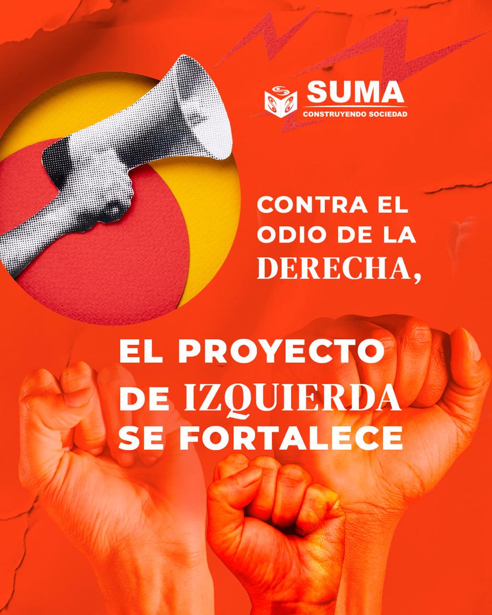 Frente a su fascismo de traje y corbata, nos encontramos nosotros: el muro popular que defiende a nuestra Presidenta y la soberanía.

¡Ni un paso atrás ante el racismo que segrega ni el clasismo que excluye! 🌎🚫 <a href="/sumasociedad/">SUMA Construyendo Sociedad</a>

#LaDerechaNoPasará