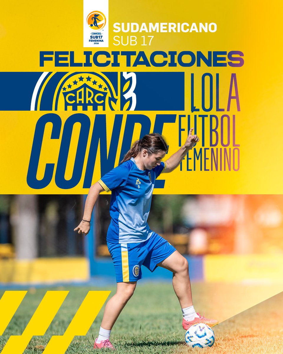 #CanallasDeSelección | 🇦🇷🇺🇦 ¡Lola Conde al Sudamericano Sub 17!

Nuestra jugadora fue convocada para disputar el Sudamericano, que se jugará en Paraguay del 24 de abril al 9 de mayo.

▶️ El combinado albiceleste integrará el Grupo A junto a Paraguay, Colombia, Chile y Bolivia.