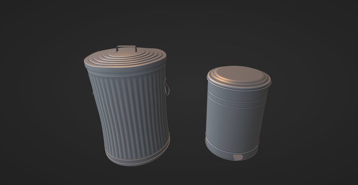 LazyOmarZ's tweet photo. replaced the trash can with another type of trash can to fit the Environment vibe 
#b3d #gameart #3dart #UE5 https://t.co/kjPuto4NsP