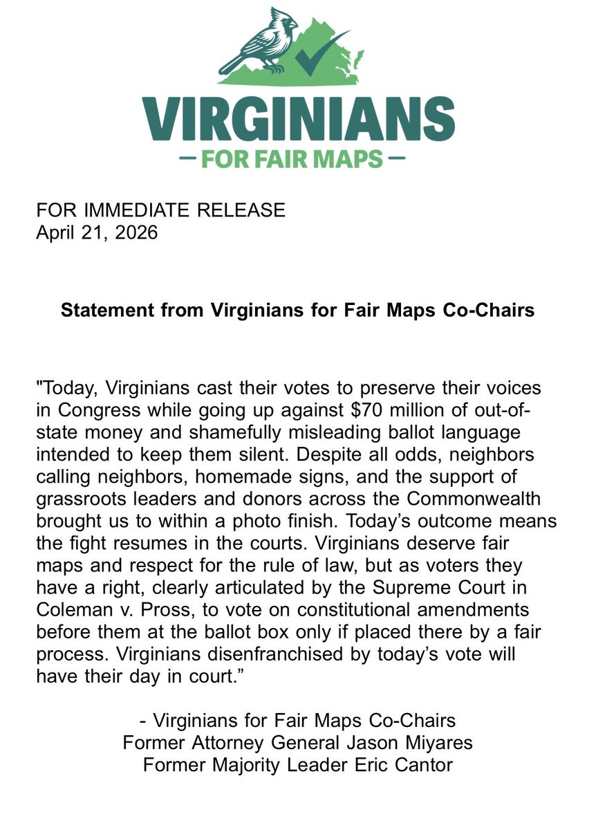 Virginians for Fair Maps tweet media