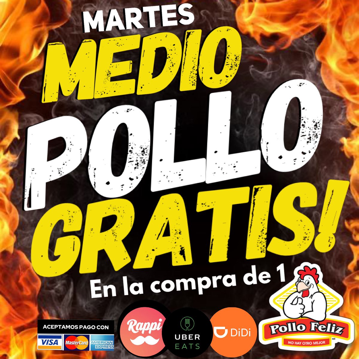 #MARTES 2 Pollos x $319 ó 1/2Pollo GRATIS! ☎️5 de diciembre Tel:2225159 ☎️Aeropuerto:2211906 ☎️Aramara:2097533 ☎️Pitillal:2240474 ☎️Bobadilla:2994541 ☎️Coapinole:2991169 ☎️Infonavit:2259759 ☎️Ixtapa:2810400☎️San José:2952333 ☎️:San Vicente:3222231833 #PuertoVallarta #pv #vallarta