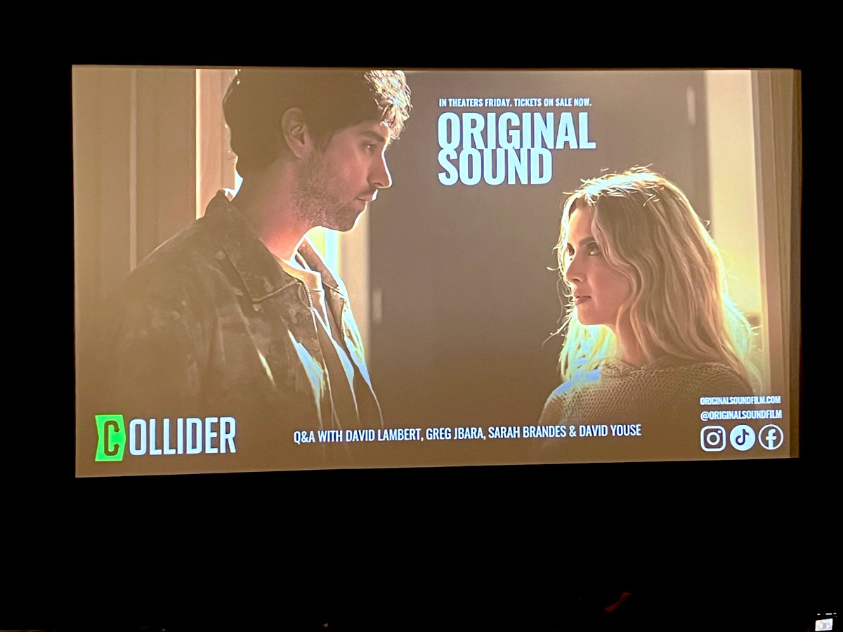 FosteredTheBook's tweet photo. So happy to see uber talented  @dglambert ‘s new film #OriginalSound last night in Hollywood. And extra bonus was seeing @Elphaba_Anne!  Get your tickets - opens this Friday in Theaters.  #TheFosters #DavidLambert @GregoryJbara @ericstoltz @lauramarano @adamseidel https://t.co/Yky45cR5IE