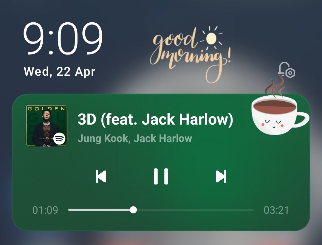 LidiaTan75's tweet image. 🌞 Good Morning Everyone ☀️🌞 Have a Happy and Blessed Day ahead!🌻🙏

👋 Hi, I'm Listening 🎧 #3D by #JUNGKOOK from his Album 📀 "GOLDEN" on Spotify!💚

🔗 open.spotify.com/track/6xGr4tVz…

PLEASE KEEP SUPPORTING JUNGKOOK'S MUSIC 🎶 🫶 
#JungKook_GOLDEN #JUNGKOOK #정국 🔥