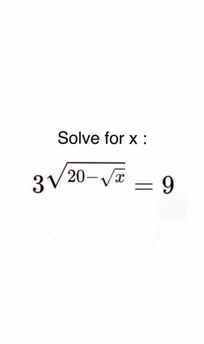 SolvingForZ's tweet image. Math Test 🤯 comment your answer 💯

#math #maths #mathematics #mathtest #mathquiz #physics #learn #learning #study #education #algebra #calculus #numbers #school #college
