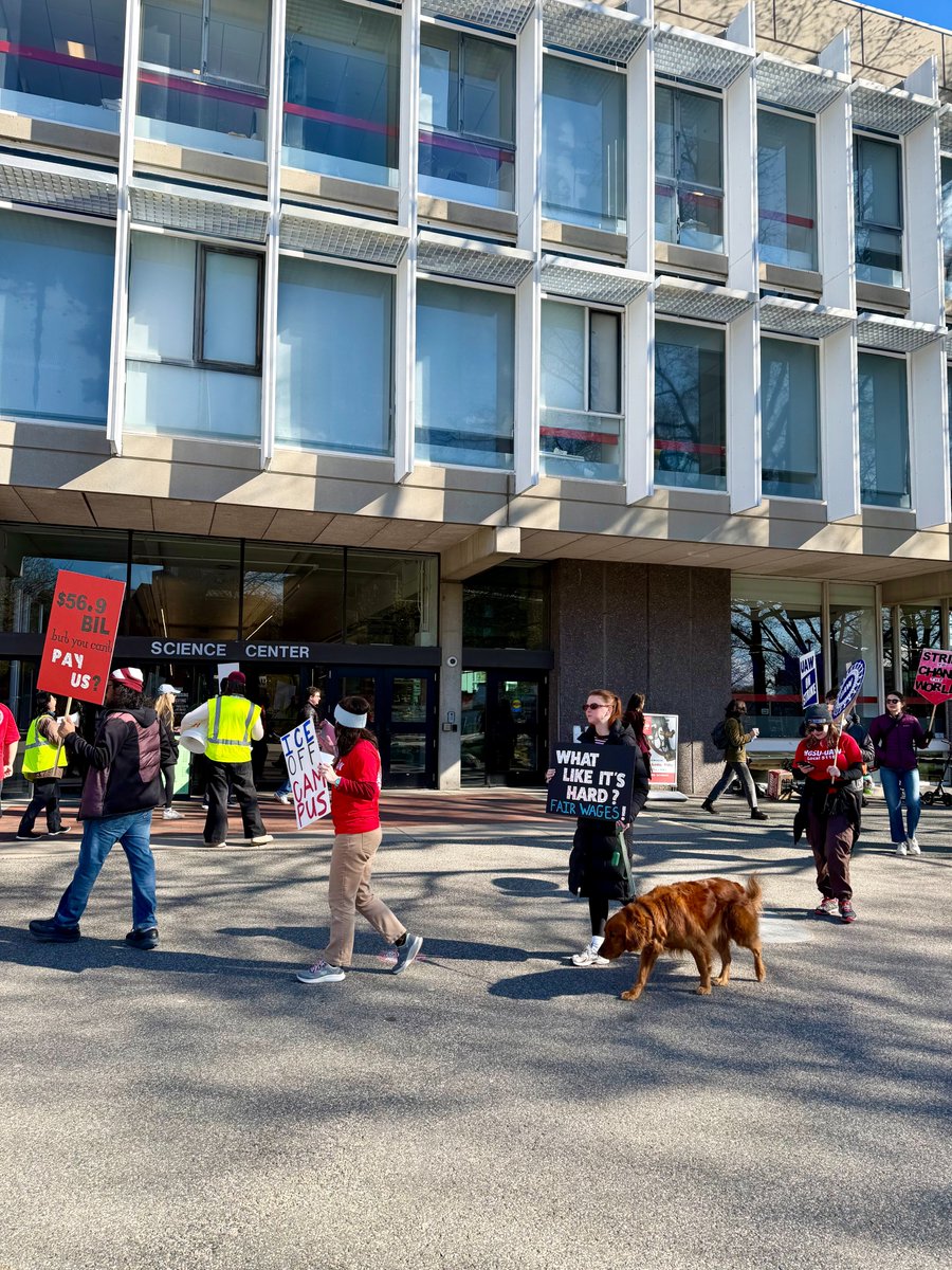 UAWRegion9A's tweet photo. As of today, @hgsuuaw is on strike! Thanks to union siblings from @NOLSW2320, @UAW2322, @32BJSEIU, @UNITEHERE26, @IBEW, and more for joining our members on the picket line... https://t.co/75PIvRVq9g