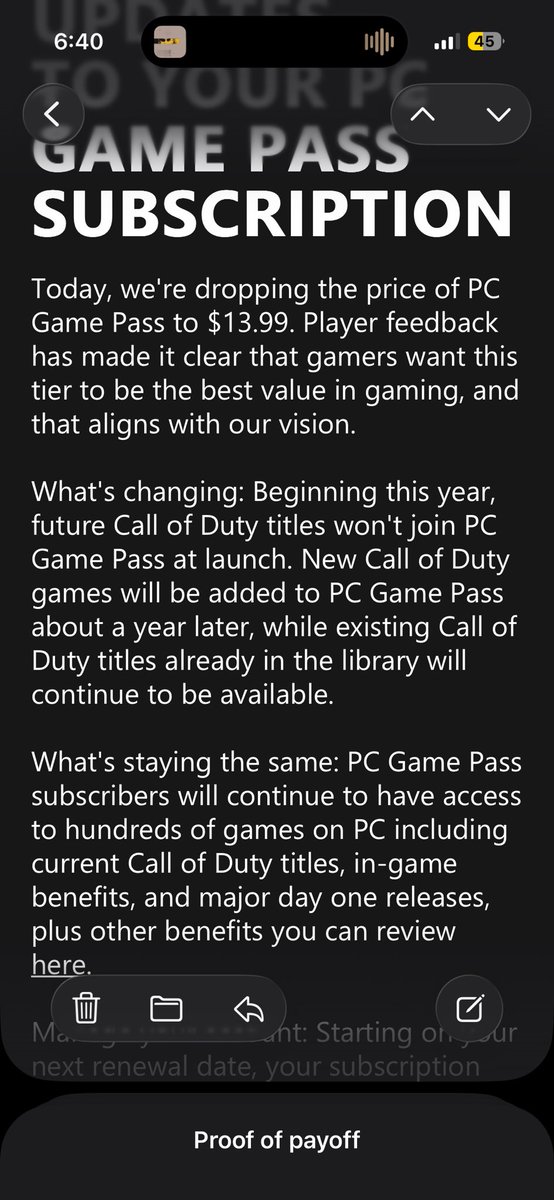soxcum's tweet photo. While I appreciate the negligible price cut for the last few months I’ll have game pass. I only had it for cod the past 2 years. I have the rest on steam, peace out garbage ass service! Fuck your price hikes greedy bastards @Microsoft https://t.co/JrtW3tbF9D