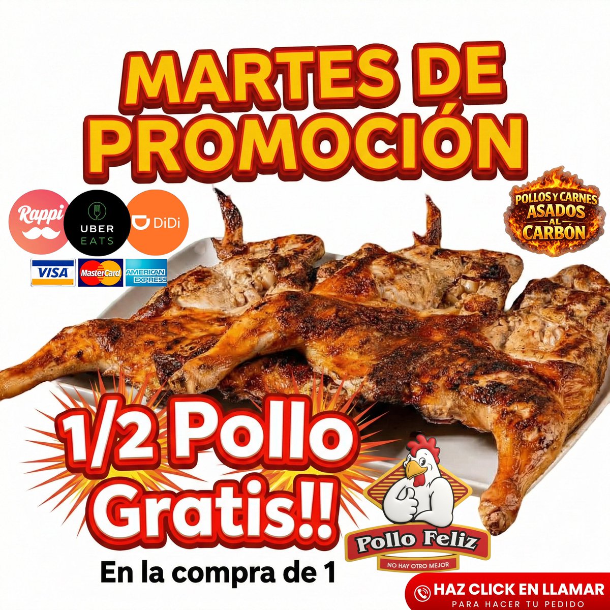 #MARTES 2 Pollos x $319 ó 1/2Pollo GRATIS! ☎️5 de diciembre Tel:2225159 ☎️Aeropuerto:2211906 ☎️Aramara:2097533 ☎️Pitillal:2240474 ☎️Bobadilla:2994541 ☎️Coapinole:2991169 ☎️Infonavit:2259759 ☎️Ixtapa:2810400☎️San José:2952333 ☎️:San Vicente:3222231833 #PuertoVallarta #pv #vallarta