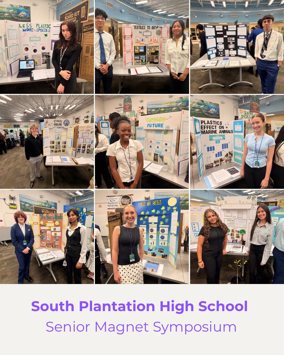 DrKFried's tweet photo. It was a pleasure serving as a judge at @SphsMagnet’s Annual Magnet Senior Symposium.

This culminating experience for students in the Environmental Science and Everglades Restoration Magnet Program showcased thoughtful, civically engaged projects addressing real-world environmental challenges.

Proud to witness the depth of learning, innovation, and passion our students bring to this important work. 🌿

@InnovateBroward #MagnetExcellence #BCPSProud
