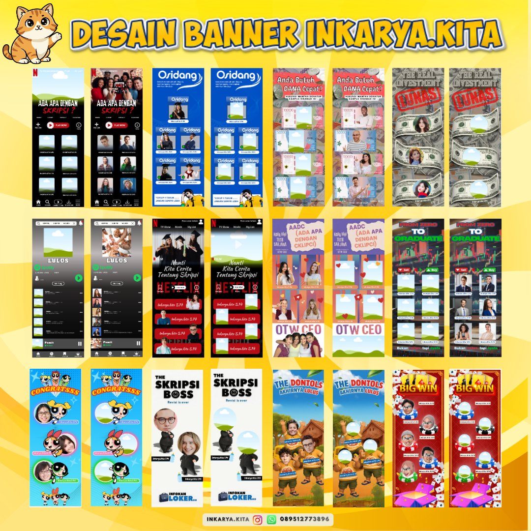 Open Jasa Desain Perjokian semua Tugas Umum 24 Jam tweet media