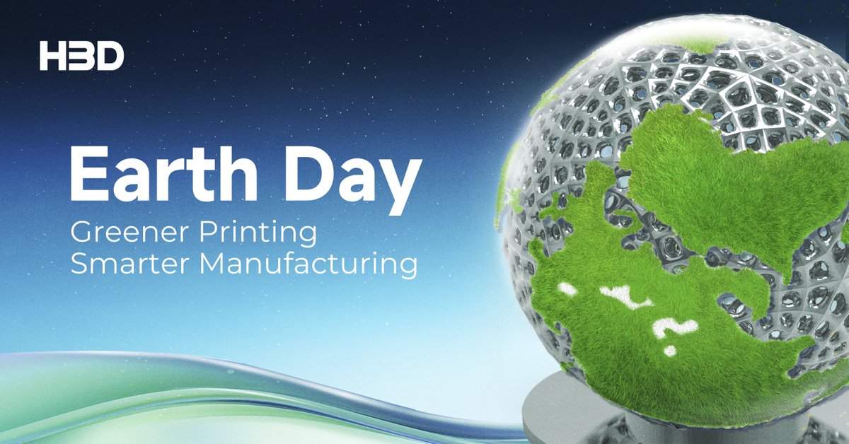HBDAdditive2015's tweet photo. This Earth Day, we celebrate how 3D printing supports more sustainable manufacturing. Metal AM helps reduce waste, improve design efficiency, and enable flexible, resource-conscious production. 
Let's continue shaping the future of manufacturing with sustainability in mind. ♻ https://t.co/PHex93ROUA