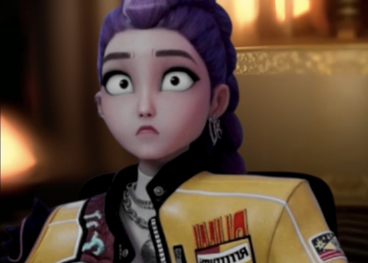 hehe2000ihop's tweet image. Do you guys think Rumi does sword swallowing tricks like the ones at fairs and stuff for Zo and Mir? I feel like shed incorrectly use the Honmoon sword for Zoemiras entertainment.

#Rumi #Huntrix #Polytrix