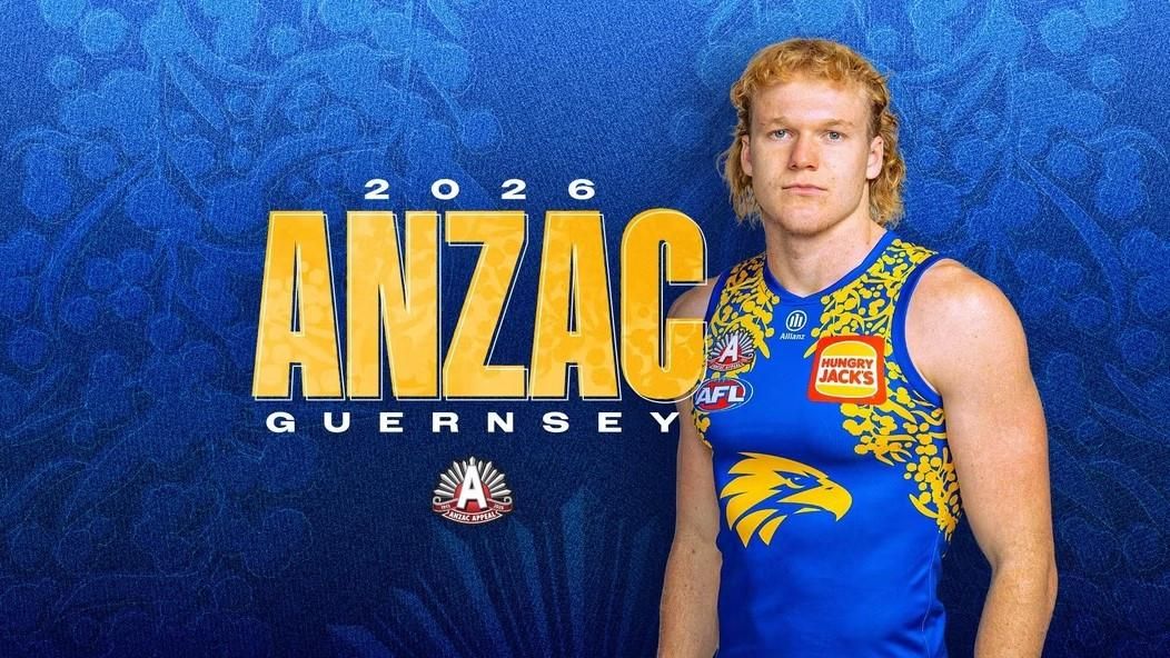 TheWestSport's tweet photo. West Coast have unveiled their Anzac guernsey for this weekend, with the golden wattle taking centre stage.

https://t.co/fhGAZUFpmp https://t.co/ERvvJRLtrZ